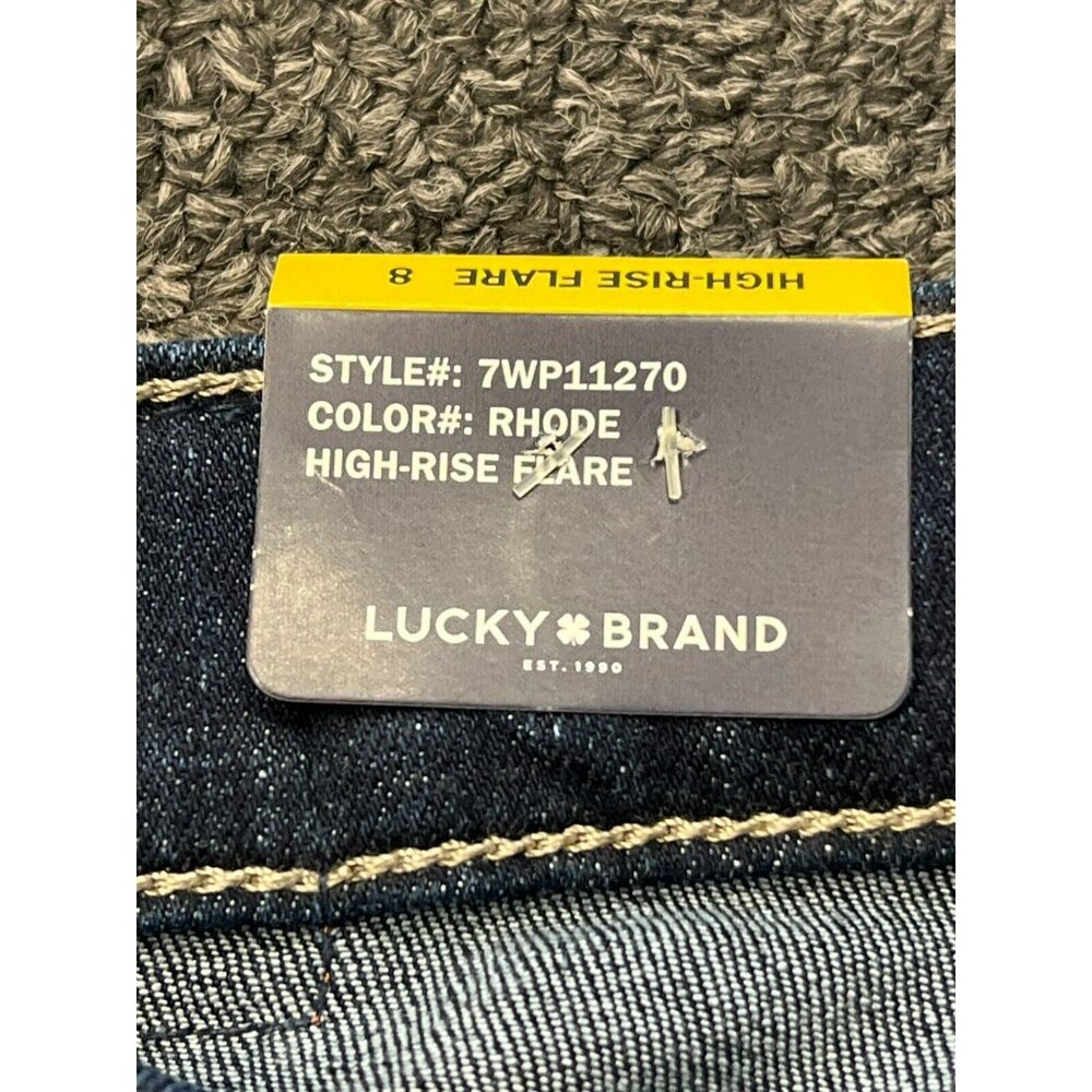 NWT Lucky Brand Womens Stevie Two Way Stretch Blue High Rise Flare Jeans US Sz 8 - Picture 14 of 16